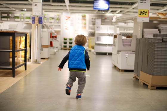 running to the store