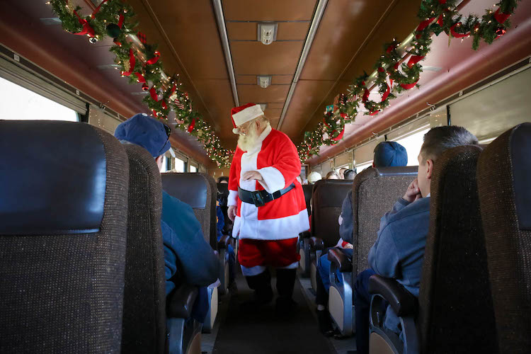 North Pole Express at Lebanon Mason Monroe Railroad Cincinnati Parent